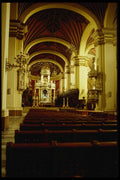 142086 Gold Leaf Adorns Many Of Lima's Catholic Churches A4 Photo Print