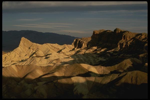 143001 Death Valley Zabriskie Point Sunrise A4 Photo Print