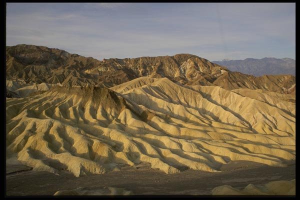 143002 Death Valley Zabriskie Point Sunrise A4 Photo Print