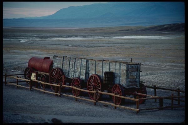 143024 Death Valley 20 Mule Team Wagon A4 Photo Print