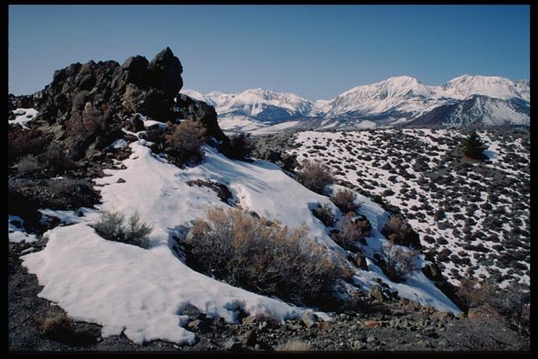 143094 Mono County Mono Lake Panum Crater A4 Photo Print