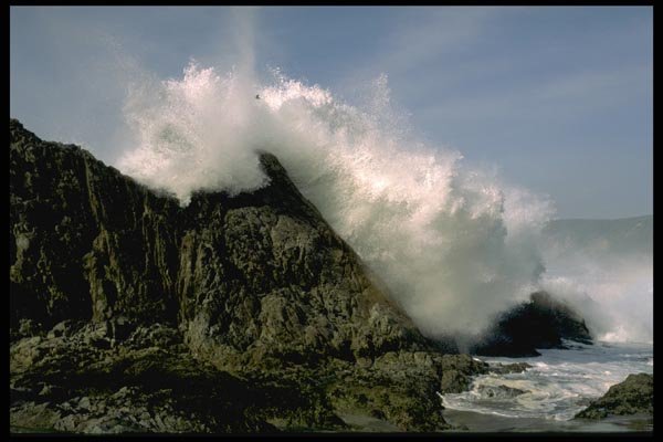 144029 Pt. Reyes National Seashore Breaking Wave At McClures Beach A4 Photo Print