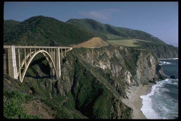 144079 Big Sur Coast Bixby Creek Bridge A4 Photo Print