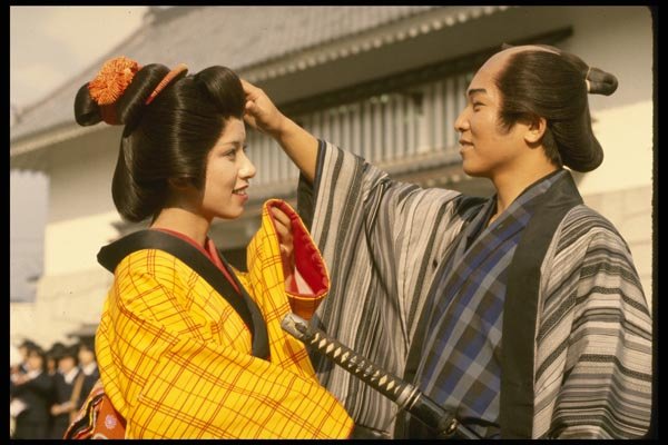 145059 Actor And Actress On Camera At Kyoto Eigamura Village A4 Photo Print