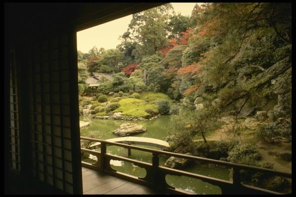 145069 Kyoto's Shoren In Classical Garden A4 Photo Print