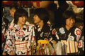 145093 Festival Vendors In Colorful Cotton Kimono A4 Photo Print