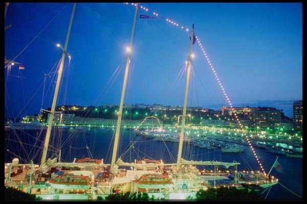 146000 Dusk Settles Over Monte Carlo, Capital Of Monaco A4 Photo Print