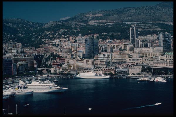 146008 The Tiny Principality Faces The Mediterranean Sea A4 Photo Print