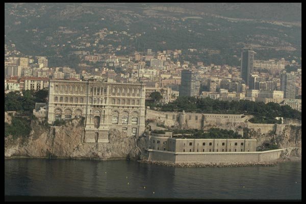 146076 The Massive Oceanographic Museum Dominates The Seashore A4 Photo Print