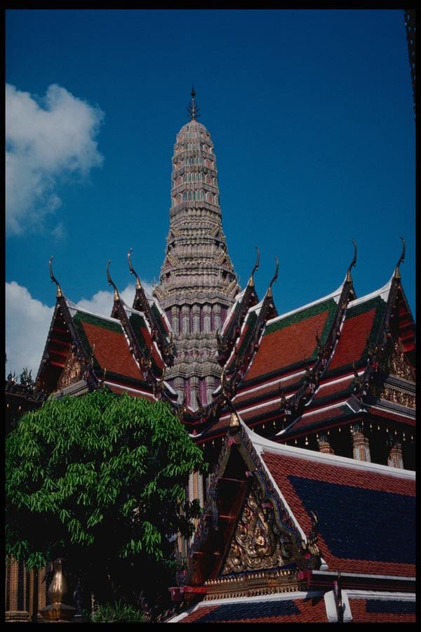 147004 Bangkok Grand Palace Prasart Phra Deidorn A4 Photo Print