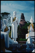 147027 Ayuthaya Wat Yai Chai Mongkol A4 Photo Print