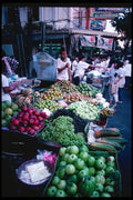147033 Bangkok Food Stands A4 Photo Print