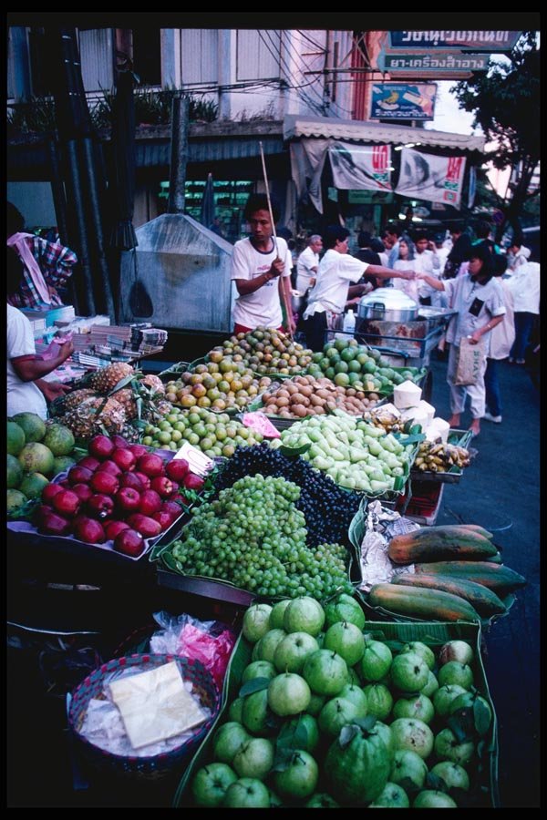 147033 Bangkok Food Stands A4 Photo Print