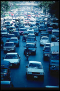 147036 Bangkok Traffic Rama 1 A4 Photo Print