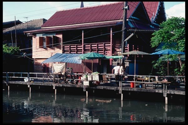 147037 Bangkok Klong (canal) A4 Photo Print