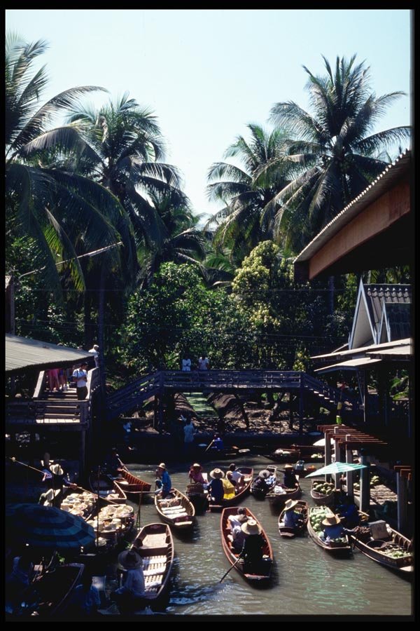 147050 Damnern Saduak Floating Market A4 Photo Print