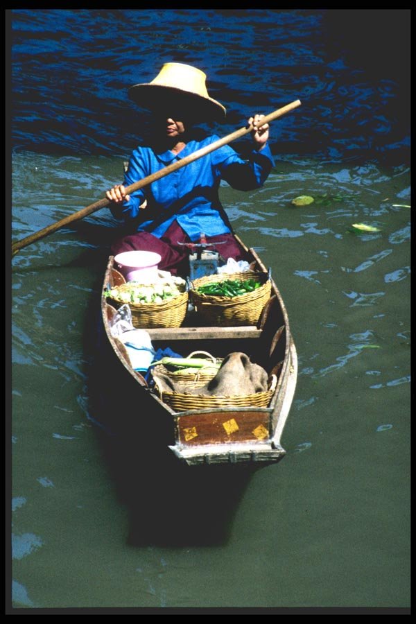 147051 Damnern Saduak Floating Market A4 Photo Print