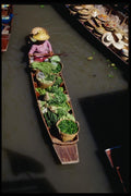 147053 Damnern Saduak Floating Market A4 Photo Print