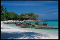 147099 Phi Phi Le Boats On Beach A4 Photo Print
