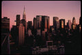 148004 East Side Skyline At Sunset With Chrysler Building A4 Photo Print