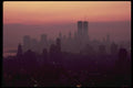 148007 Manhattan Skyline At Sunset, From Brooklyn A4 Photo Print
