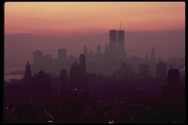 148007 Manhattan Skyline At Sunset, From Brooklyn A4 Photo Print