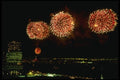 148010 Fireworks Over The Statue Of Liberty And The Battery A4 Photo Print