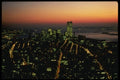 148013 Lower Manhattan And Harbor At Sunset A4 Photo Print