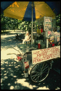 148017 Hot Dog Pushcart Vendor A4 Photo Print