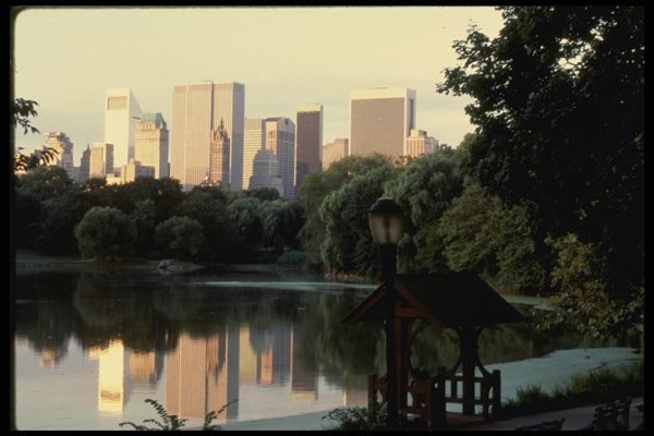 148028 Gazebo, By The Lake, Central Park A4 Photo Print
