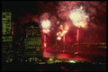 148041 Fireworks Over Statue Of Liberty, World Financial Center A4 Photo Print