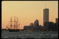 148046 Tall Ship And Lower Manhattan A4 Photo Print