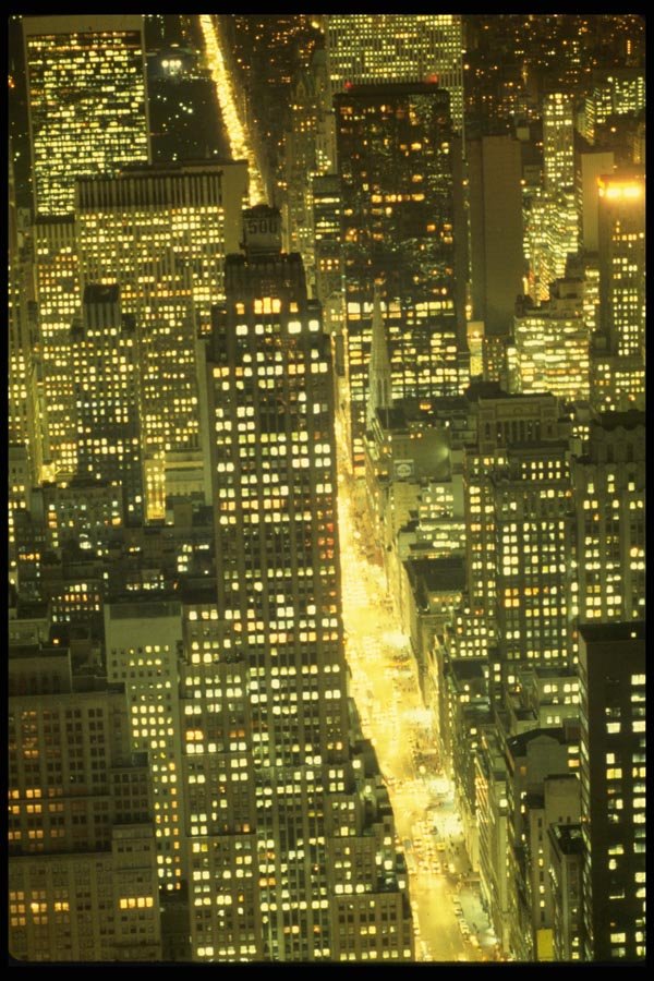 148049 Streets Of Gold Fifth Avenue Lights A4 Photo Print