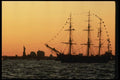 148061 Tall Ship And Statue Of Liberty A4 Photo Print