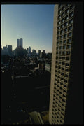 148064 World Trade Towers And Lower Manhattan From Silver Towers A4 Photo Print