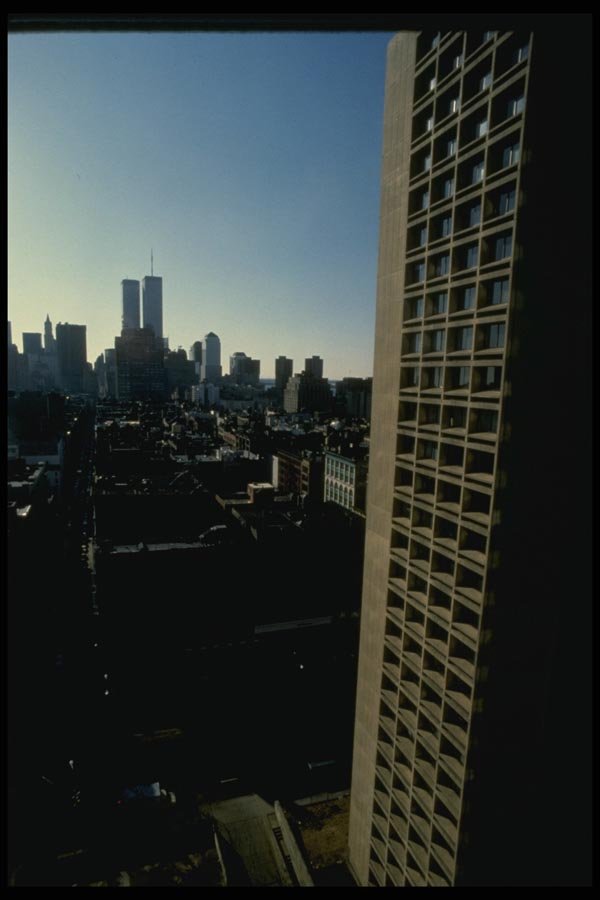 148064 World Trade Towers And Lower Manhattan From Silver Towers A4 Photo Print