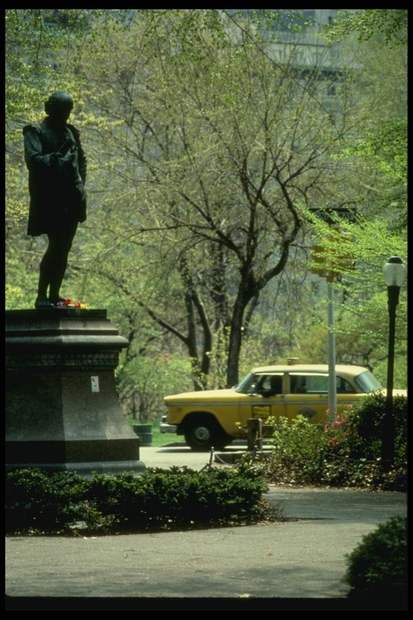 148092 Statue Of William Shakespeare, Central Park A4 Photo Print