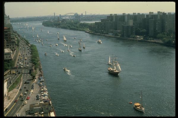 148099 Tall Ships, East River A4 Photo Print