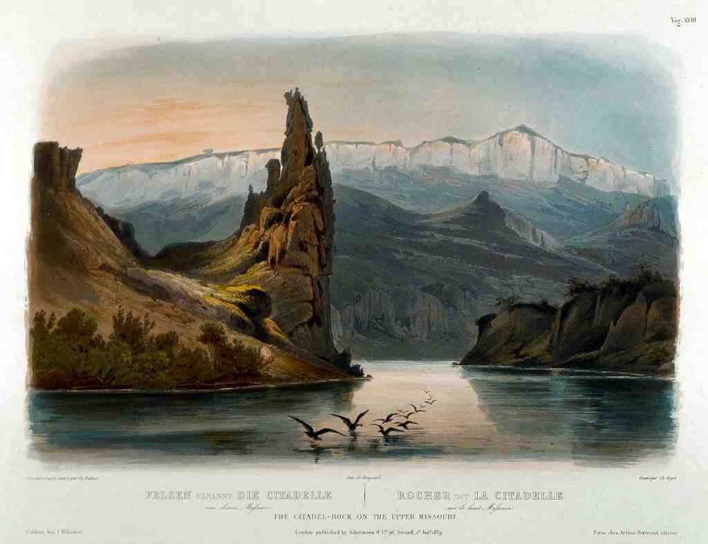 149 The Citadel Rock On The Upper Missouri Vintage A4 Photo Print