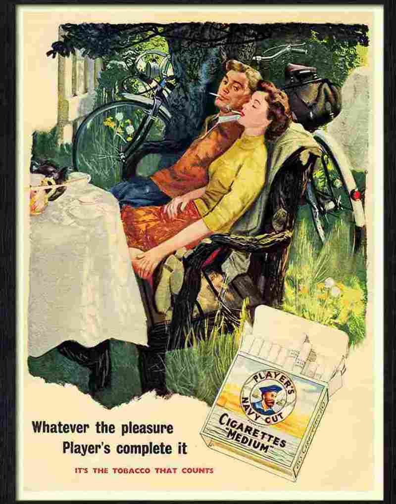 149 players cigarettes 1950s Advert A4 Photo Print