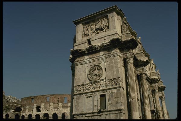 149005 Arch Of Constantine, Colosseum A4 Photo Print