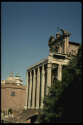 149015 Roman Facade With Baroque Facade Behind A4 Photo Print