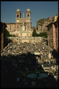 149028 Overall View Of The Spanish Steps A4 Photo Print