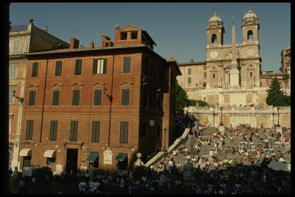 149029 Babington's Tea Room And Spanish Steps A4 Photo Print