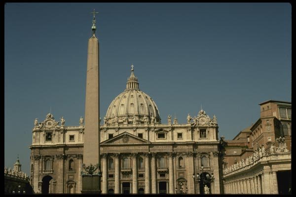 149042 St. Peter's Church With Obelisk Horizontal View A4 Photo Print