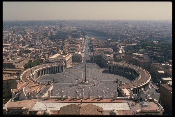 149046 View Of Square In Front Of St. Peter's A4 Photo Print