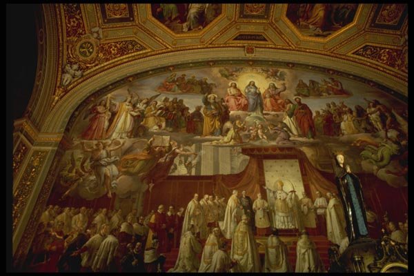 149049 Painting Inside Vatican Museum A4 Photo Print