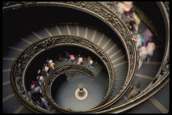 149050 Staircase Inside Vatican Museum A4 Photo Print