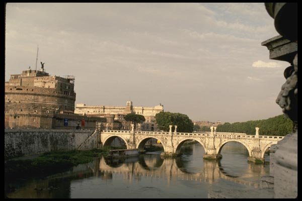 149058 Bridge On The Tiber River A4 Photo Print