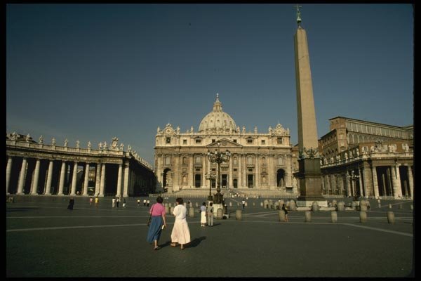 149063 Sweeping View Of St. Peter's Square A4 Photo Print